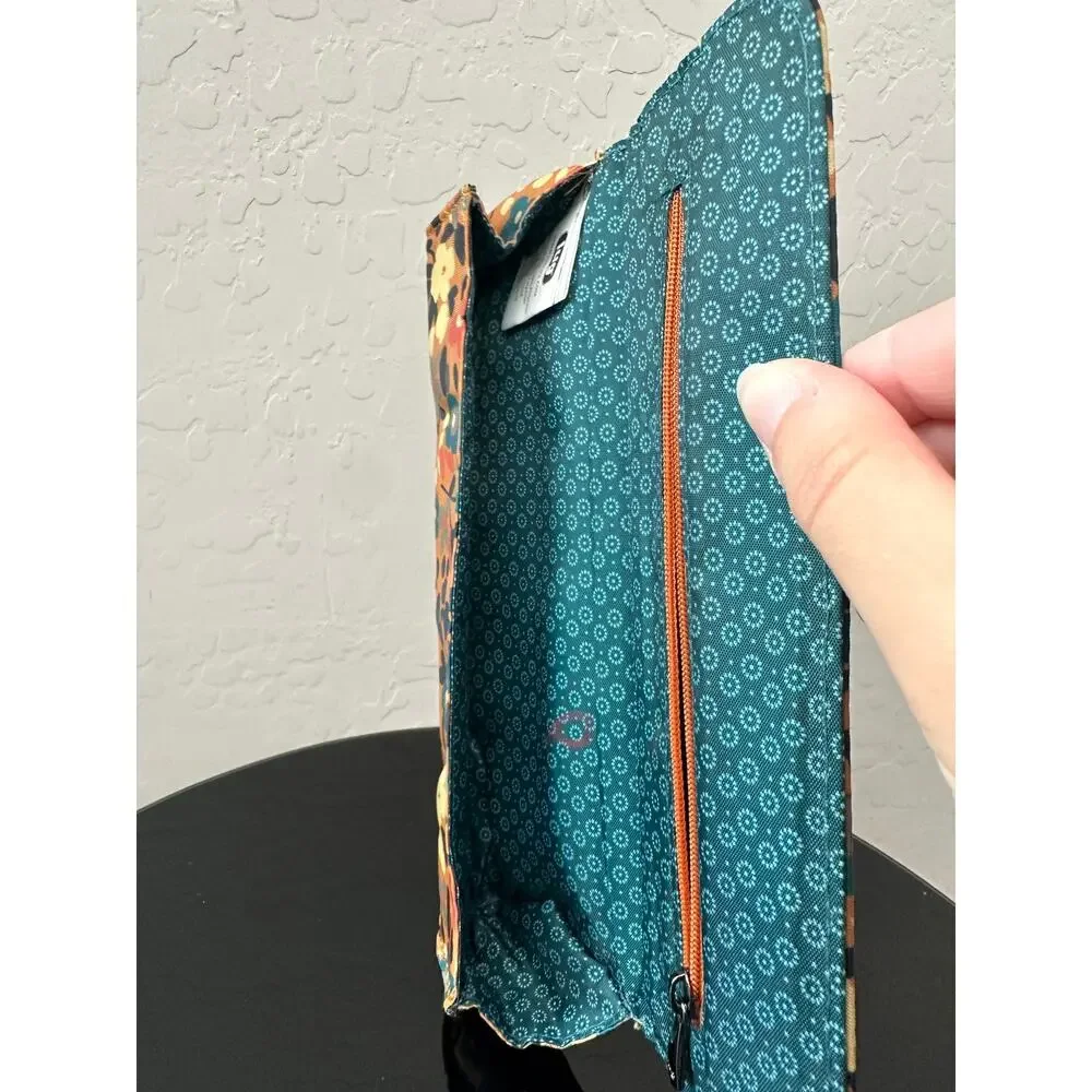 LUG Floral Pill Organizer Travel Medicine Case Fold Over Zip Pouch